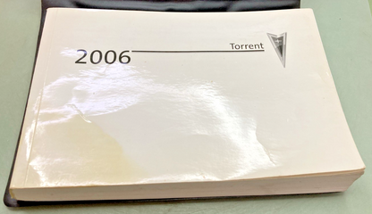 New Genuine Pontiac Torrent Owner's Manual 2006