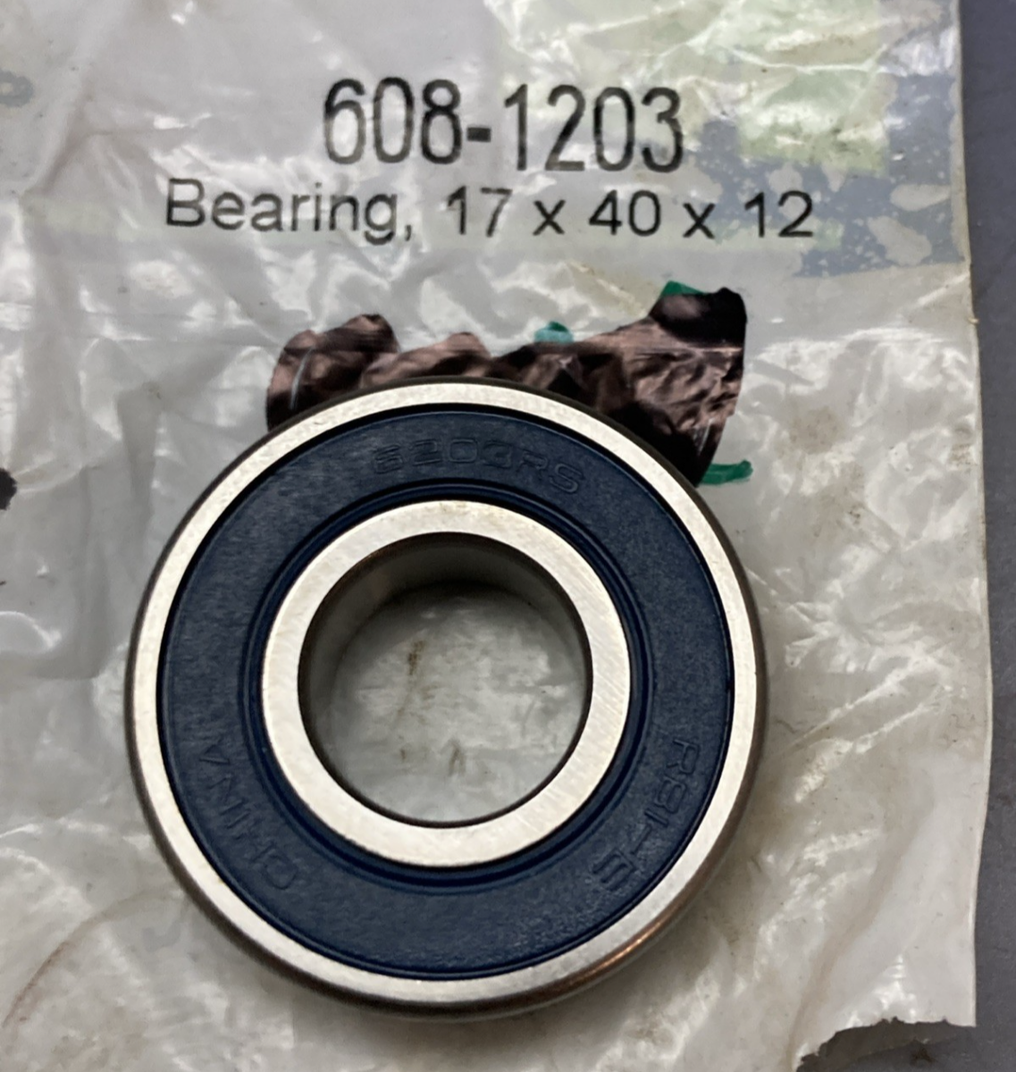 NEW GENUINE N2 608-1203 17x40x12 Sealed Ball Bearings 6203RS