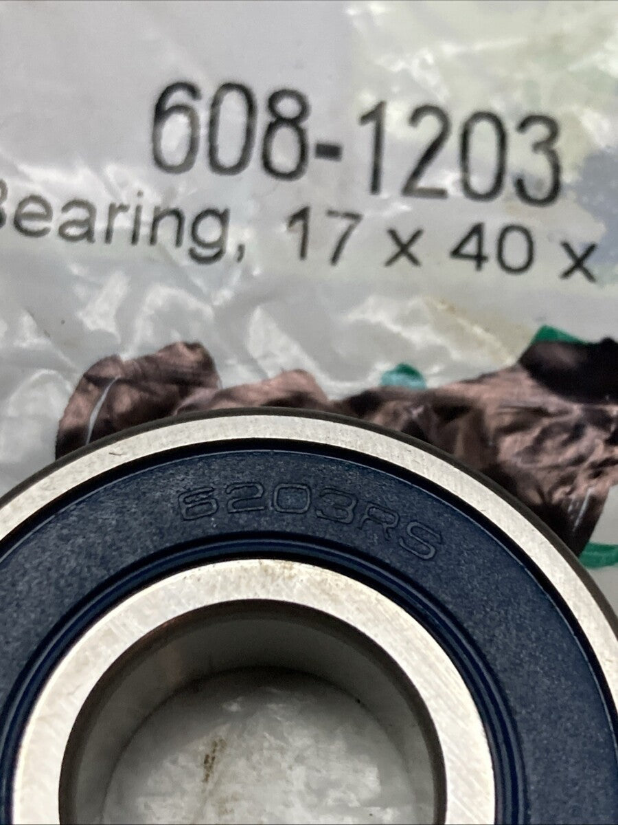 NEW GENUINE N2 608-1203 17x40x12 Sealed Ball Bearings 6203RS