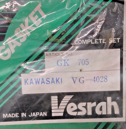 New Genuine Vesrah VG-4028 Top End Gasket Kit GK-705 Incomplete Kit