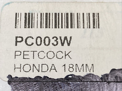 New Genuine J&M PC003W Petcock/Fuel Valve 18MM Honda ATVs