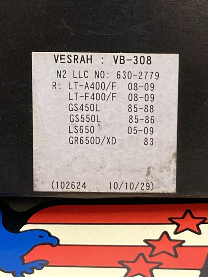 New Genuine Vesrah VB-308 Organic Brake Shoe Suzuki 630-2779