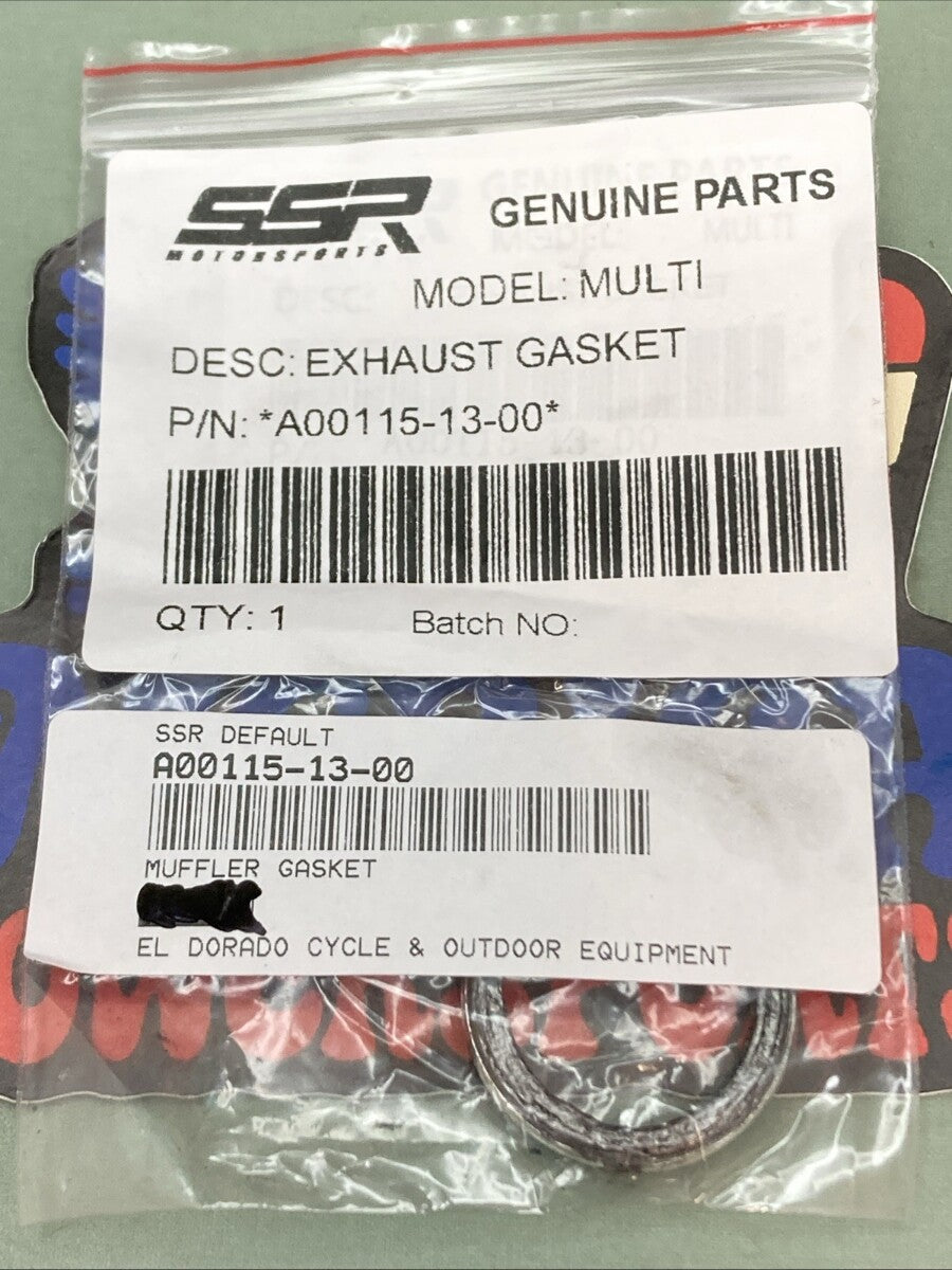 New Genuine SSR A00115-13-00 Exhaust Gasket