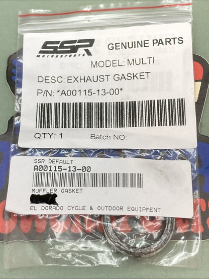 New Genuine SSR A00115-13-00 Exhaust Gasket