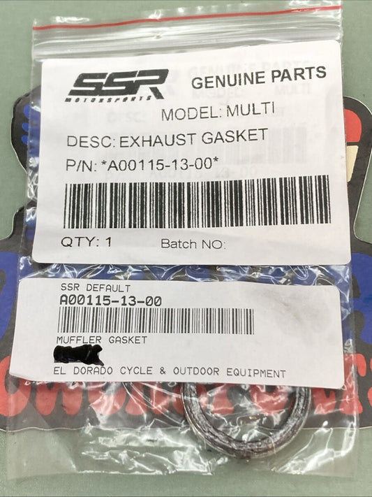 New Genuine SSR A00115-13-00 Exhaust Gasket