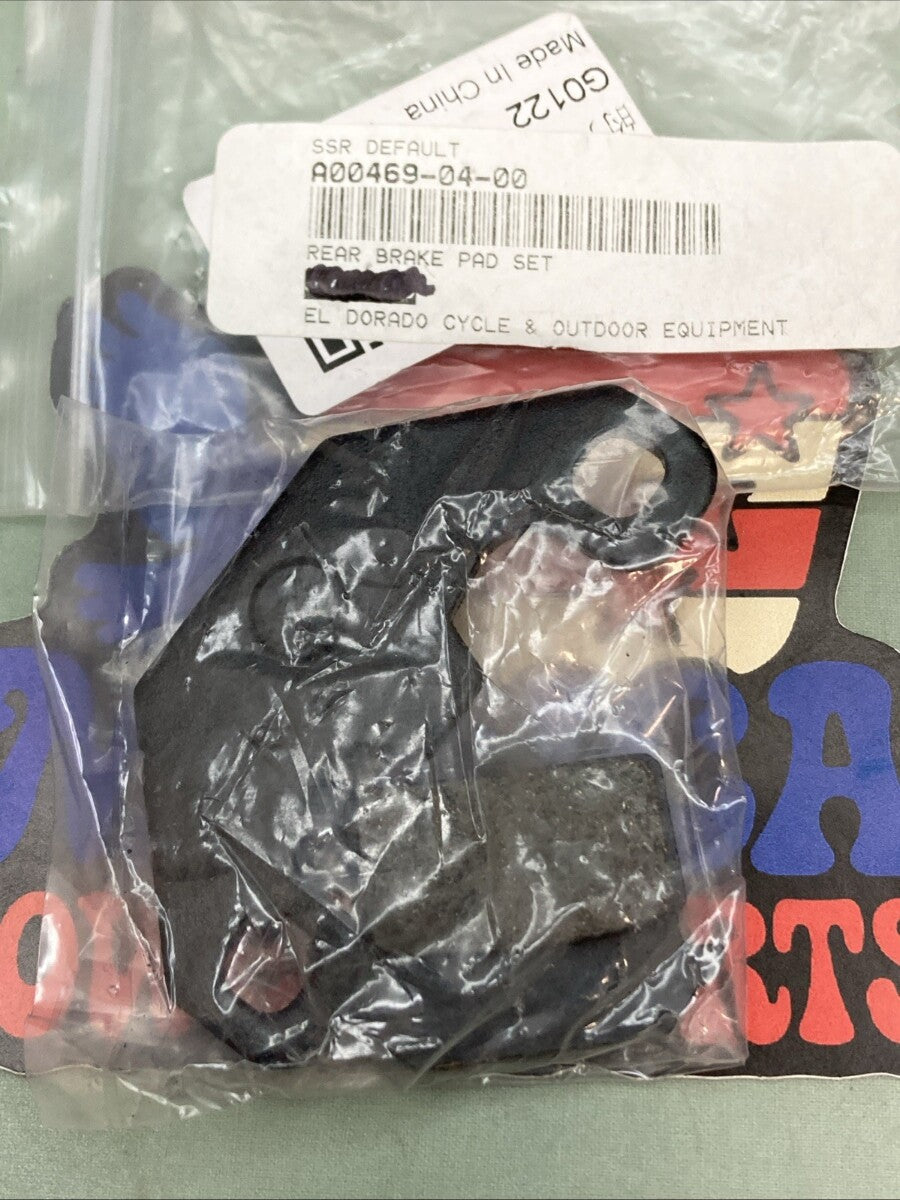 New Replaces SSR A00469-04-00 Rear Brake Pad Set