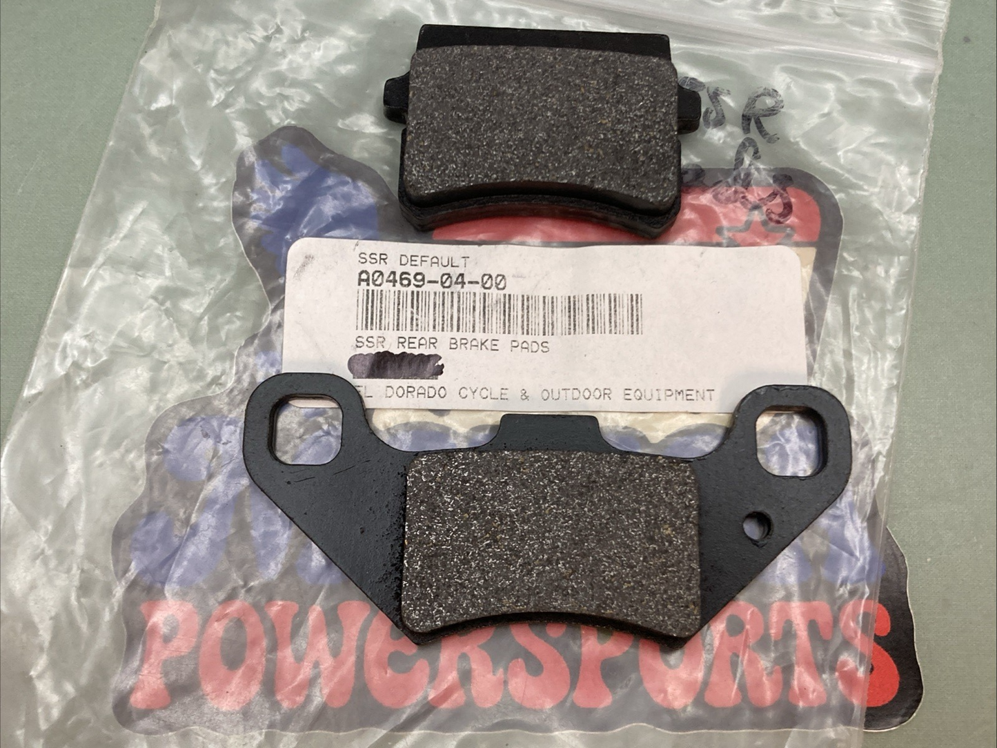 New Replaces SSR A0469-04-00 Rear Brake Pad Set