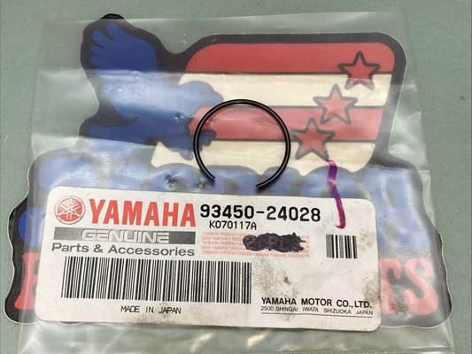 QTY 9 New Genuine Yamaha 93450-24028 Circlip, Inner