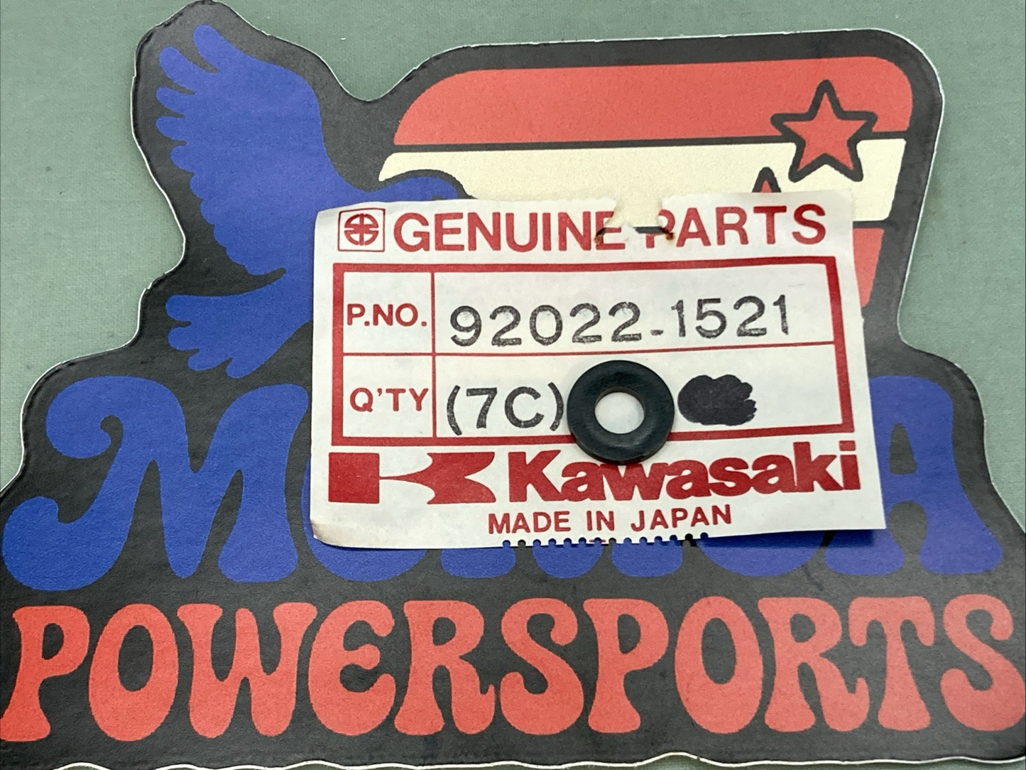 QTY 2 New Genuine Kawasaki 92022-1521 Washer, Nylon, 5.3X11.5X1.5