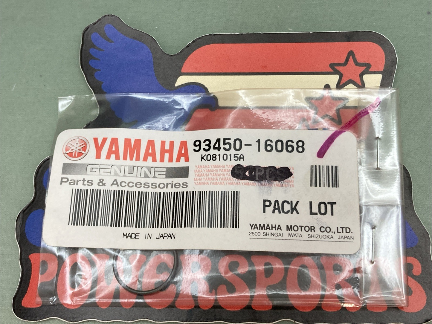 QTY 5 New Genuine Yamaha 93450-16068 Circlip, Inner