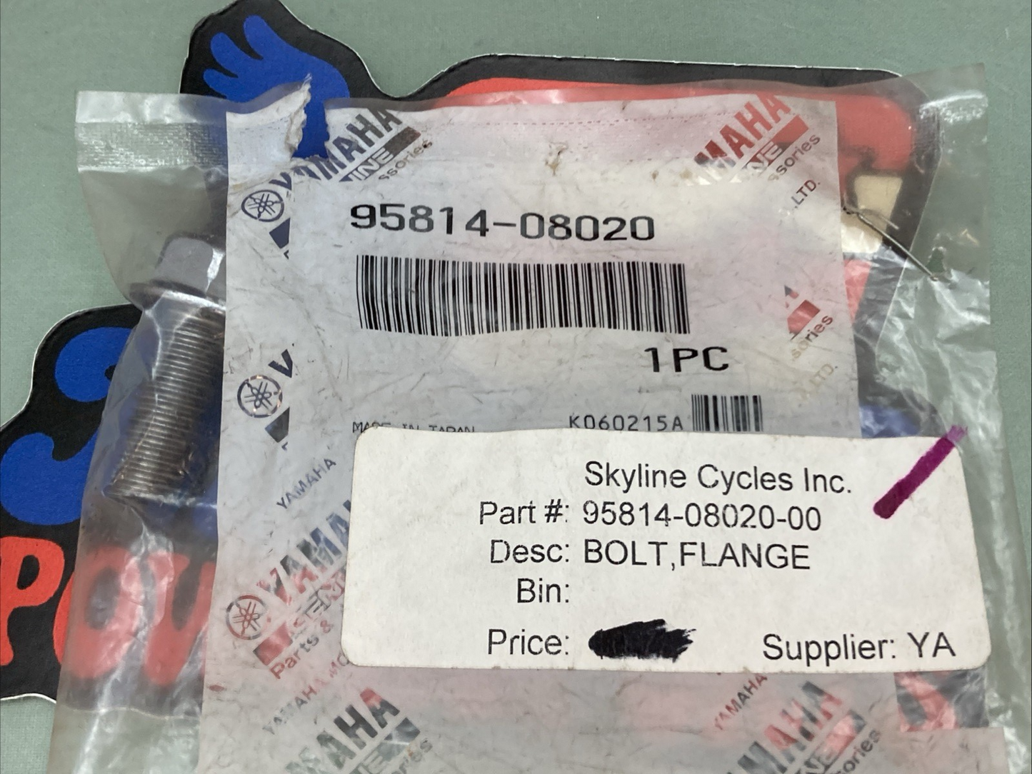 New Genuine Yamaha 95814-08020 Bolt, Flange