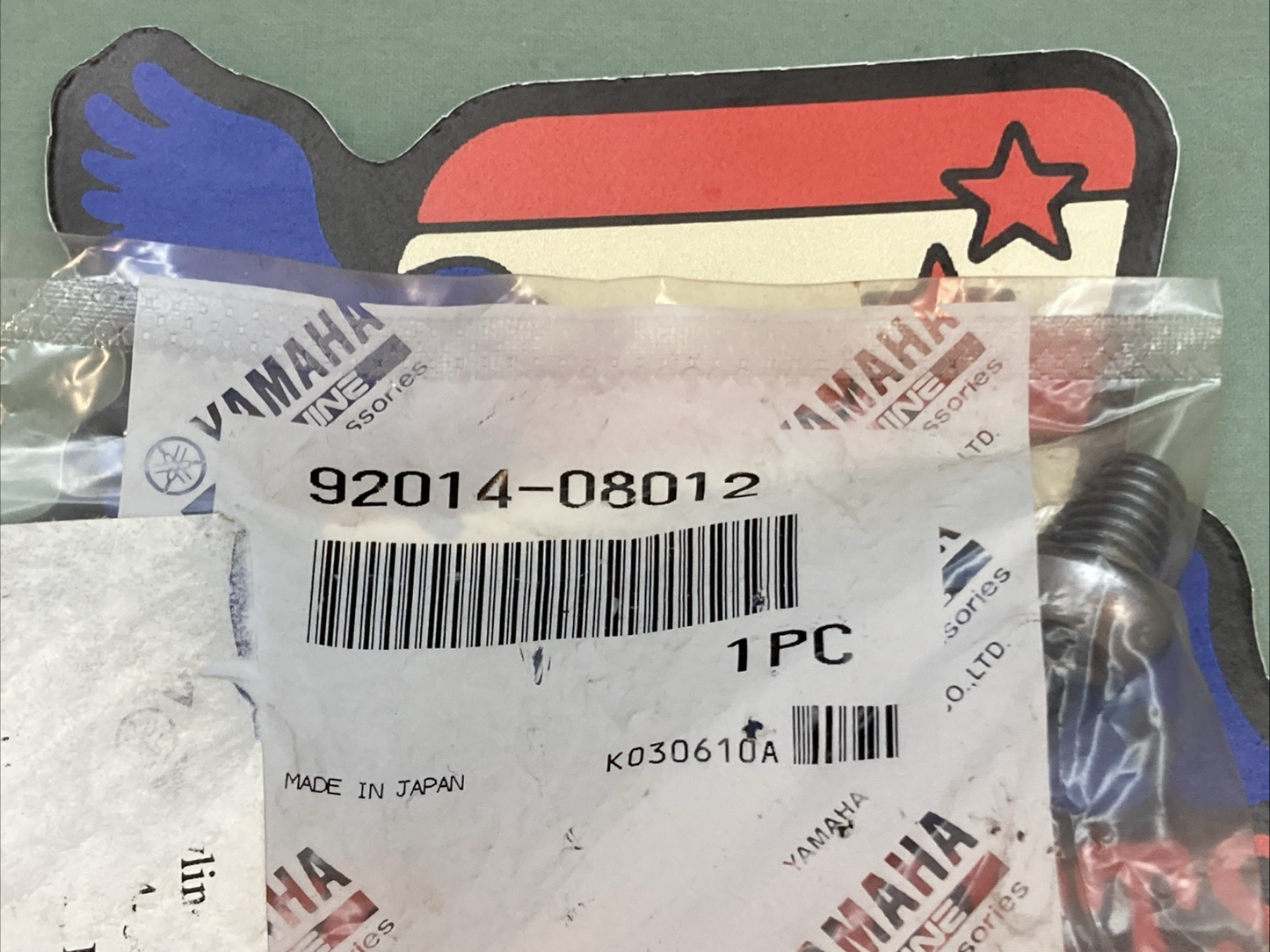 New Genuine Yamaha 92014-08012 Bolt, Button, Head