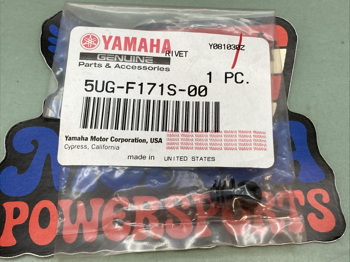 QTY 2 New Genuine Yamaha 5UG-F171S-00 Rivet