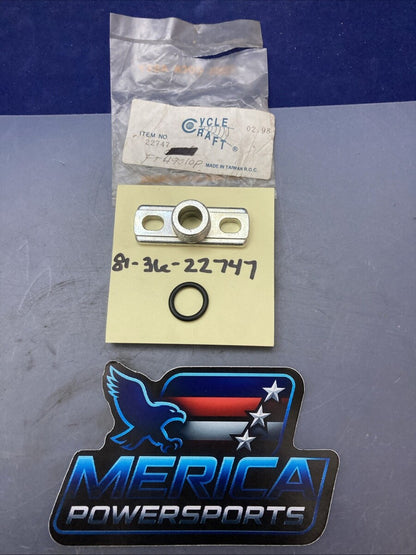 NEW GENUINE CYCLE CRAFT 81-36-22747 ATV Plastic Fuel Tank Gas Flange Mount 18mm