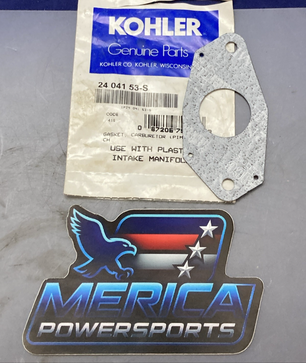 QTY 2 NEW GENUINE KOHLER 24 041 53-S INTAKE MANIFOLD GASKET