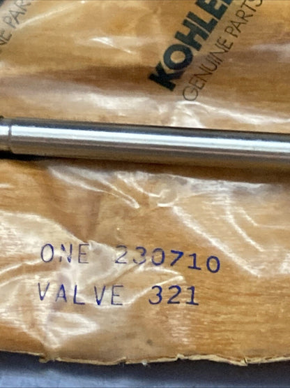 NEW GENUINE KOHLER 230710 EXHAUST VALVE