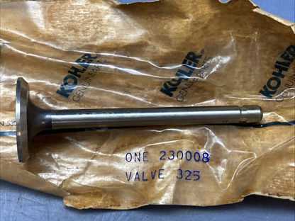 NEW GENUINE KOHLER 230008 INTAKE VALVE