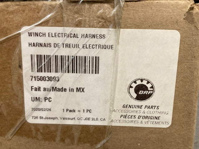 BRP 715003093 Winch Electrical Harness New Genuine
