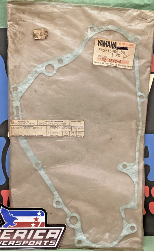 New Genuine Yamaha 5X5-15462-00 Crankcase Cover Gasket