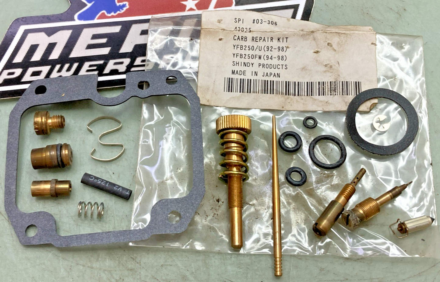 New Genuine Shindy 43035 Carb Repair Kit Incomplete Kit