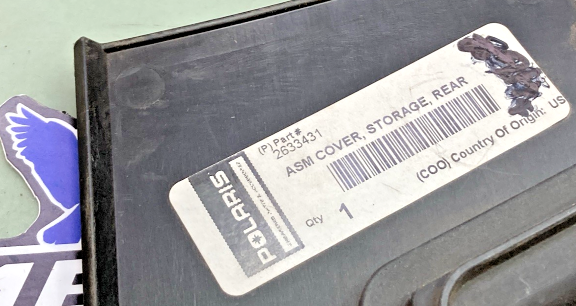 New Genuine Polaris 2633431 ASM Cover, Storage, Rear