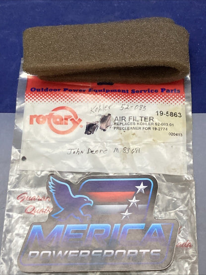 New Genuine Rotary 19-5863 Air filter wrap replaces 52-083-01