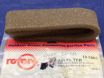 New Genuine Rotary 19-5863 Air filter wrap replaces 52-083-01