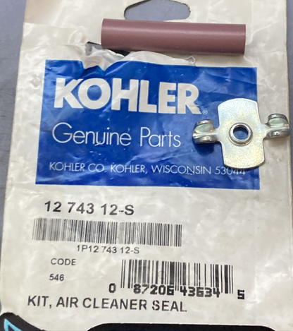 Qty 2 New Genuine Kohler 12 743 12-S Air Cleaner Seal Kit