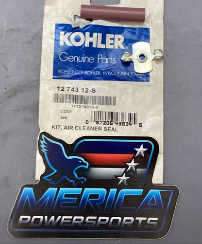 Qty 2 New Genuine Kohler 12 743 12-S Air Cleaner Seal Kit