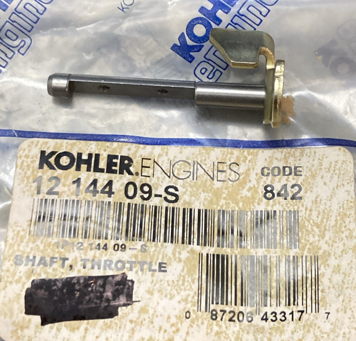 New Genuine Kohler 12 144 09-S Throttle Shaft