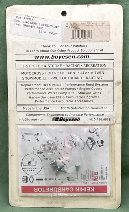 New Genuine Boyesen PSR-23 Pro Series Reed Set for Rad Valve