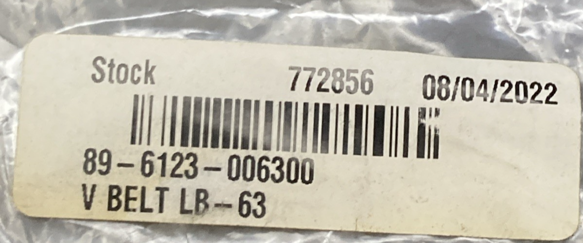 New Replaces Orec 89-6123-006300 V Belt LB-63