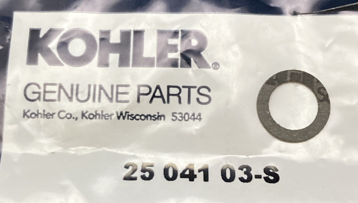 New Genuine Kohler 25 041 03-S Bowl Screw Gasket