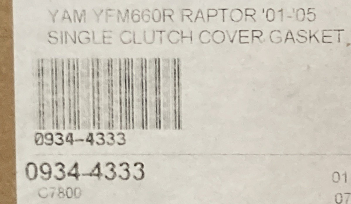New Genuine Cometic C7800 Clutch Cover Gasket replaces 0934-4333