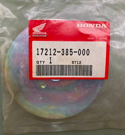 Honda 17212-385-000 Cap, Element Holder New Genuine