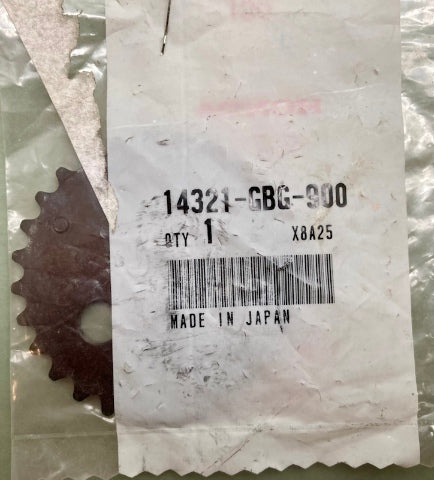 Honda 14321-GBG-900 Sprocket, Cam, (28T) New Genuine
