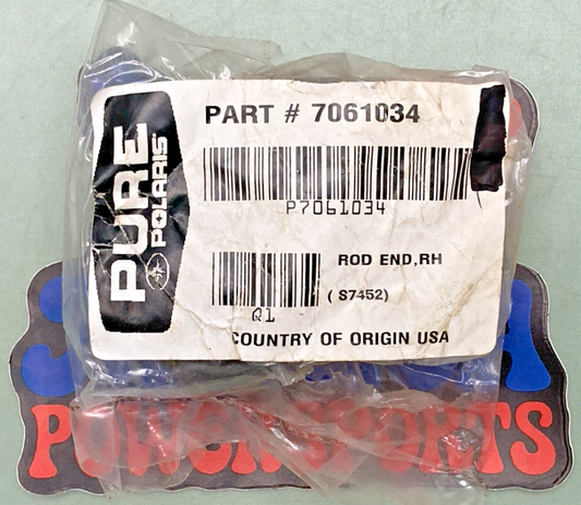 New Genuine Polaris 7061034 Rod End, RH