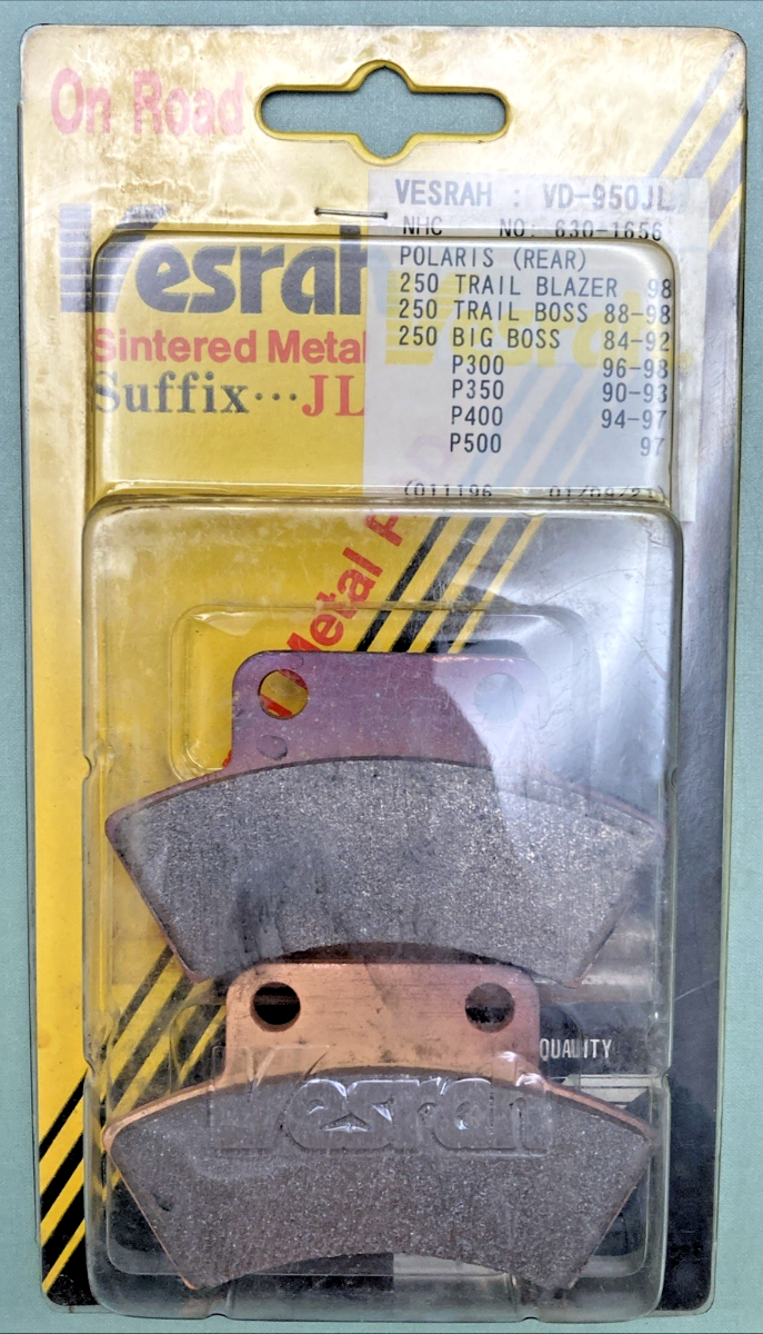 QTY 2 New Genuine Vesrah VD-950JL Sintered Metal Brake Pad Set