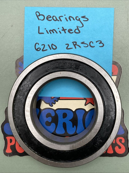 Replaces Bearings Limited 6210 2RSC3 Sealed Bearing
