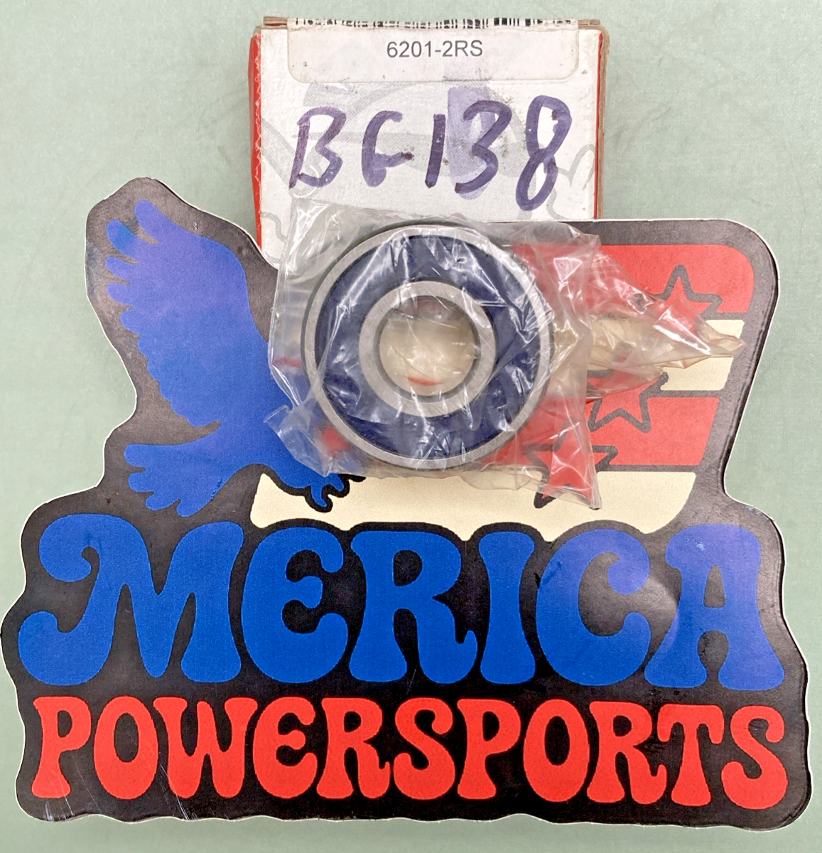 New Genuine All Balls 6201-2RS Sealed Radial Bearing