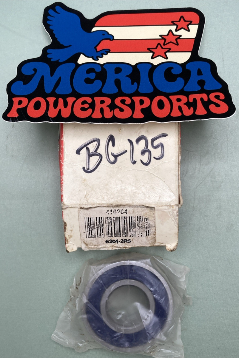 New Genuine All Balls 6204-2RS Bearing