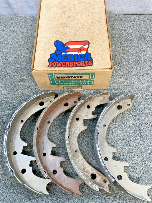 Remanufactured Mid-State 254 Rear Drum Brake Shoe Set, 152