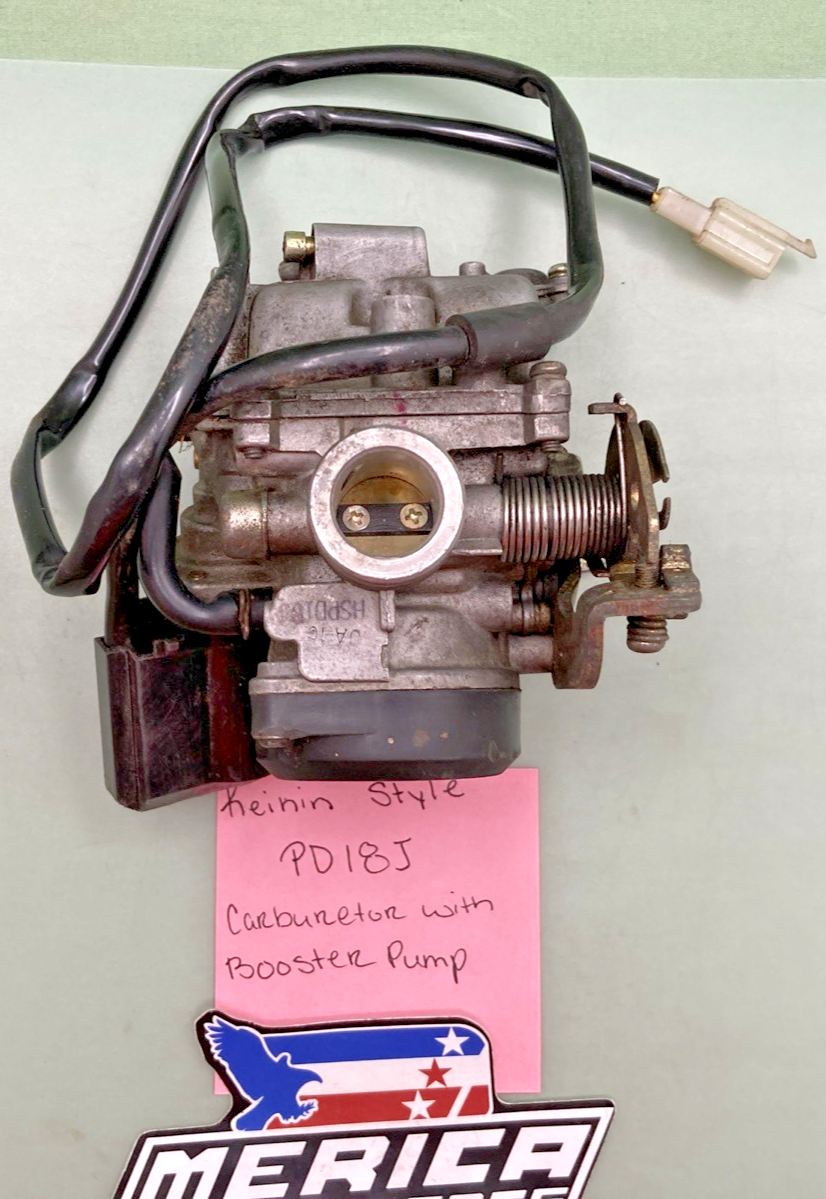 Genuine Keihin Style PD18J Carburetor With Booster Pump