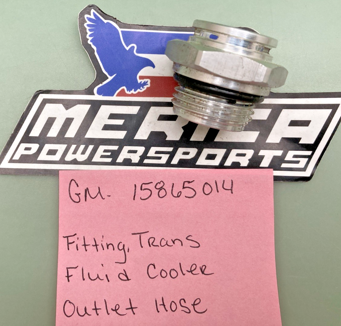 New Replaces GM 15865014 Fitting, Trans Fluid Cooler Outlet Hose
