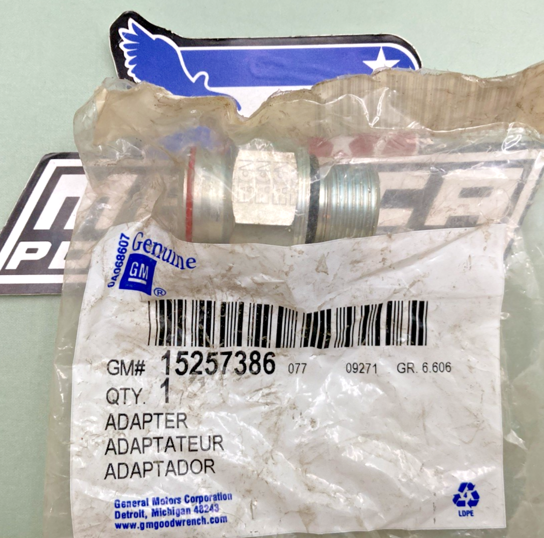 New Genuine GM 15257386 Adapter, P/S Pump