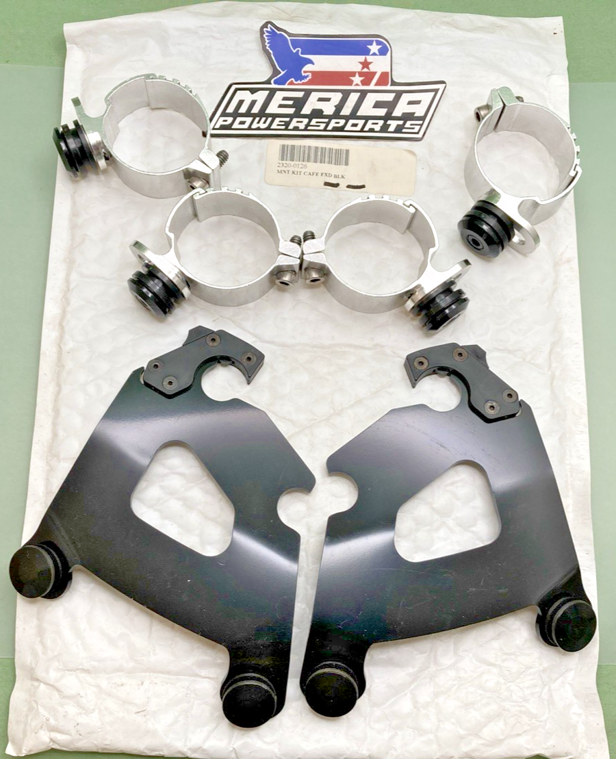 New Replaces Memphis Shades 2320-0126 Black Cafe Fairing Mounting Kit