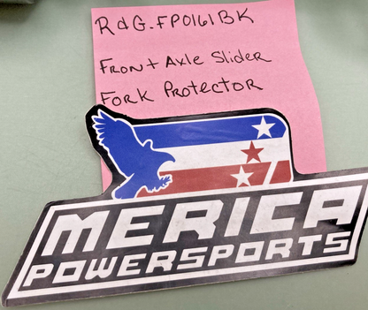 Genuine R&G FP0161BK Front Axle Slider Fork Protector