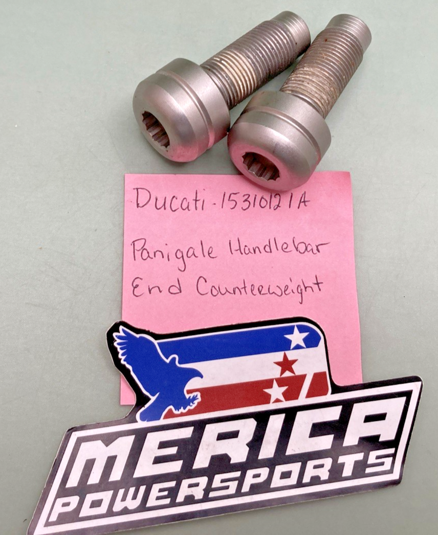 Replaces Ducati 15310121A Panigale Handlebar End Counterweight Pair