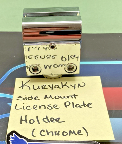 New Replaces Kuryakyn Side Mount License Plate Holder (Chrome)