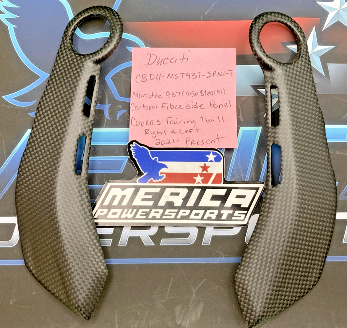New Replaces Ducati CBDU-MST937-SPN1-T Monster 937 Carbon Fiber Side Panel Set